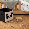 Úložný box Panda, 29x29x29 cm, čierna/biela