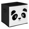 Úložný box Panda, 29x29x29 cm, čierna/biela