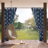 ZÁHRADNÝ VODEODOLNÝ ZÁVES NA PÚTKACH GARDEN 155X220 CM VZOROVANÁ