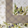 KUCHYNSKÉ UTIERKY OLIVE SADA 3 KS 50X75 CM VZOROVANÉ