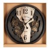 Dekoračné vintage nástenné hodiny 88 72x9 cm hnedé