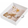 Šperkovnica Livia1, 12x17,5x13,5 cm, biela