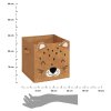 Úložný box Leopard, 29x29x29 cm, hnedá