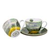 Porcelánová šálka s podšálkou Van Gogh Wheat Field 90 ml sada 2ks