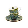 Porcelánová šálka s podšálkou Van Gogh Irises 90 ml sada 2ks