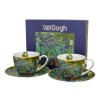 Porcelánová šálka s podšálkou Van Gogh Irises 90 ml sada 2ks