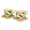 Porcelánová šálka na nohe s podšálkou Dragonfly 150 ml sada 2ks
