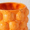 KERAMICKÝ KVETINÁČ ORANGE 15X17 CM ORANŽOVÁ