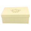 Porcelánová šálka na nohe s podšálkou Ecru Butterflies 125 ml sada 2ks