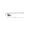 Nástenné LED svietidlo Shine R, 1x LED 11w, 4000k, (45 cm), ch