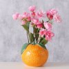 Keramická váza Orange 14x14x12,8 cm