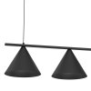 Závesné svietidlo Capital, 3x čierne kovové tienidlo, (fi 30cm), b