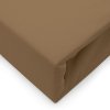 JERSEY PRESTIERADLO 90X200 CM, VÝŠKA 30 CM HNEDÉ