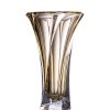 KRIŠTÁĽOVÁ VÁZA BOHEMIA MOZART 320MM JANTÁROVÁ