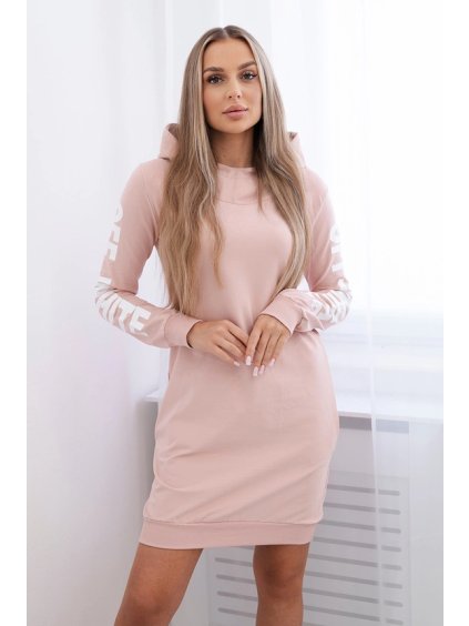 cze pm Off White pudrove bezove saty 10041 3