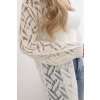Dlouhý kardigan Mohair šedobílý