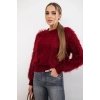 Svetr s dlouhým vlasem Cora bugundy