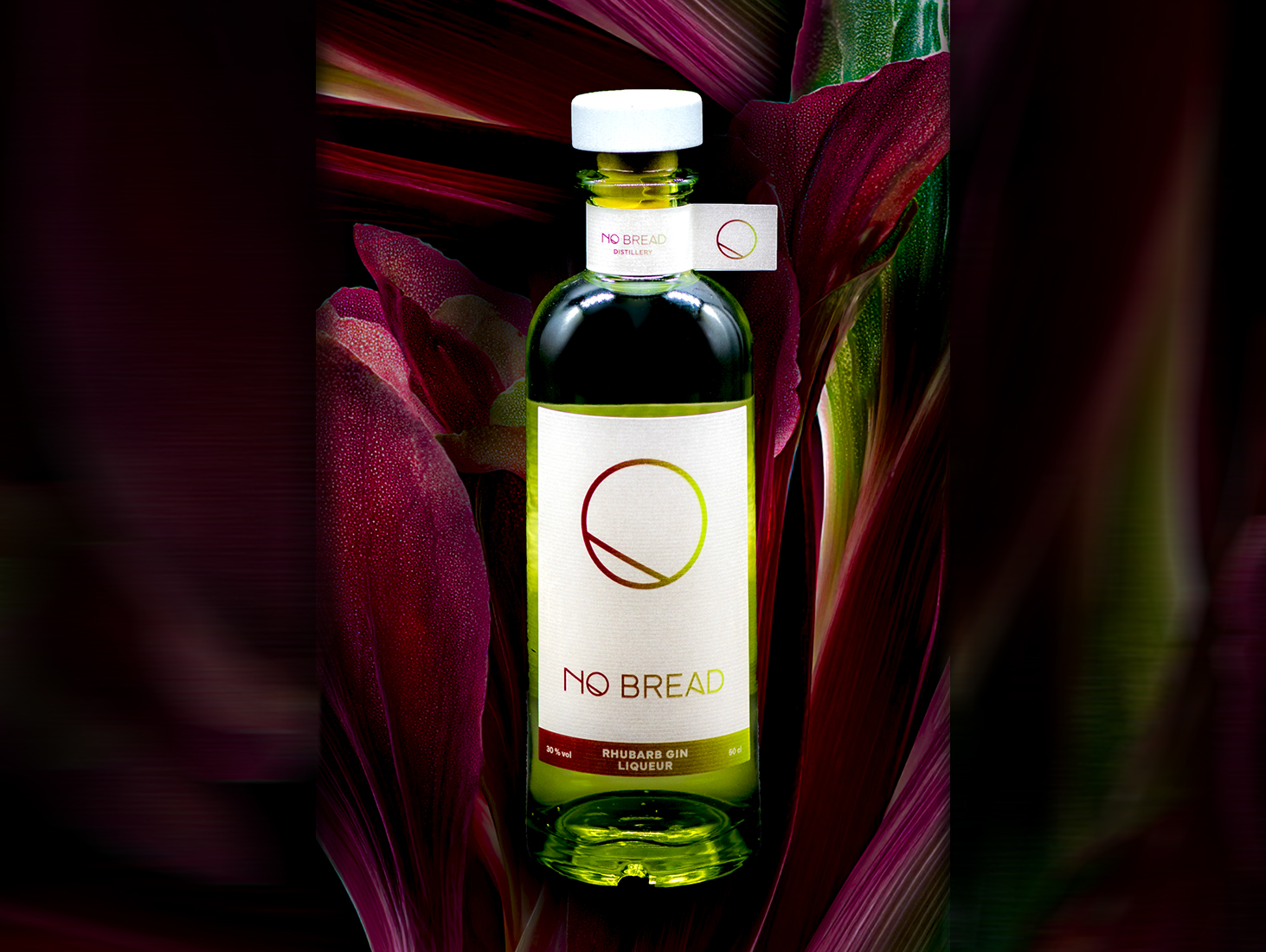 NO BREAD RHUBARB GIN LIQUEUR