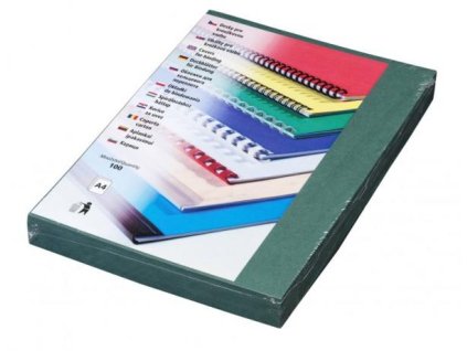 Desky pro kroužkovou vazbu Delta A4 zelené