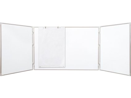 Magnetická rozkládací tabule, trojdílná, keramická 120x90/240