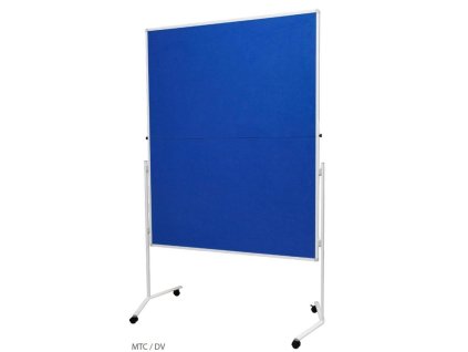 Moderační textilní tabule modrá 150x120cm - skládací