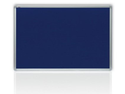 Filcová modrá tabule v hliníkovém rámu 180x90 cm