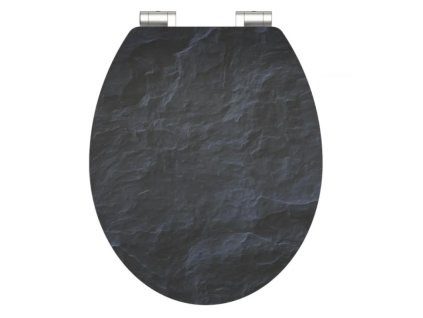 WC sedátko Schütte BLACK STONE | MDF HG, Soft Close