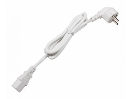 Napájecí kabel - EU vidlice / konektor IEC C13 - bílý