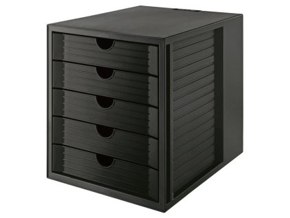 Zásuvkový box HAN Systembox, ECO, 5 zásuvek, černý