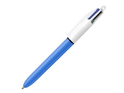Kuličkové pero Bic Medium - čtyřbarevné, modré