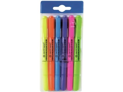 Zvýrazňovač Centropen 8722, sada 6 barev