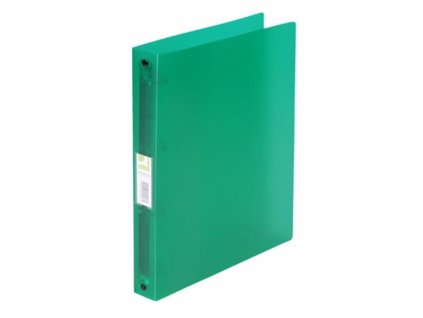 4 kroužkový pořadač Q-Connect, 3,5 cm, transparen.zelený