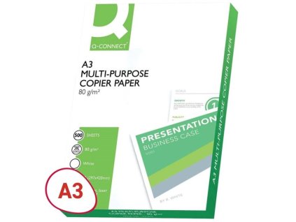Papír Q-Connect A3, 80g/m2, 500 listů