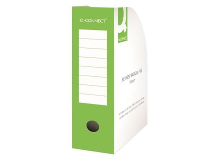 Stojan na časopisy Q-Connect - A4, 10 cm, zelený