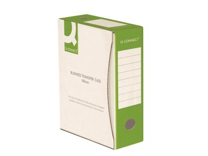 Archivační krabice Q-Connect,A4, bílozelená, 10 cm