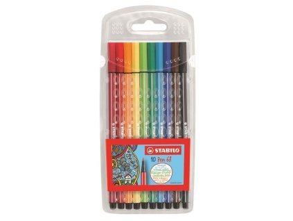 Fixy Stabilo Pen 68, sada 10 barev