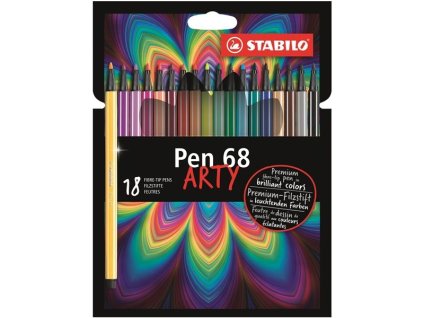 Fixy Stabilo Pen 68 "ARTY", sada 18 barev