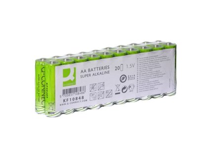 Alkalické baterie Q-Connect -1,5V,LR6,typ AA,20 ks