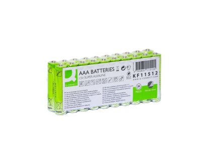 Alkalická baterie Q-C-1,5V,LR03,typ AAA,eko,20ks