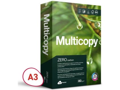 Papír MultiCopy Zero-A3,80g,CIE 168,500 listů