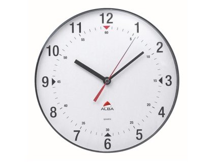 Nástěnné hodiny CLAS - průměr 25 cm, černé/bílé