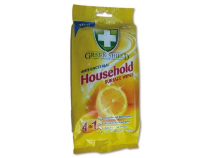 Antibakteriální vlhčené utěrky Green Shield, 50 ks