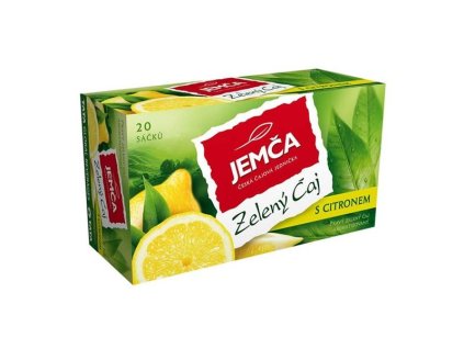 Zelený čaj Jemča - s citronem, 20x1,5g