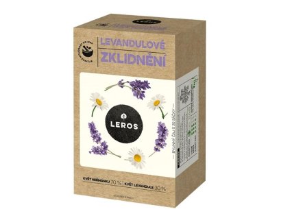 Bylinný čaj Leros Zklid.-Heřmán. a levandulová,20x 1g