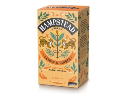 Bylinný čaj Hampstead-citrón se zázvorem,bio,20ks