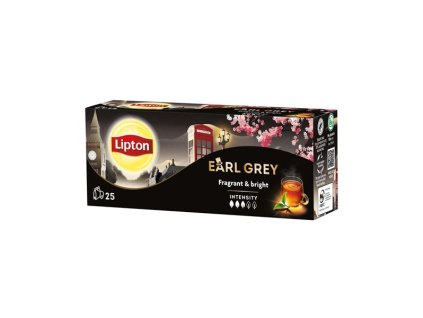 Černý čaj Lipton Earl Grey, 25x 1,5 g