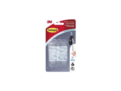 Háček samolepící 3M Command™ Mini - transp., 6 ks