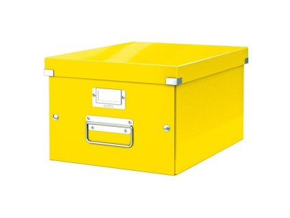 Krabice CLICK-N-STORE A4, Leitz WOW, žlutá