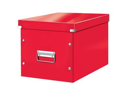 Krabice Click&Store Leitz WOW-čtvercová, červená