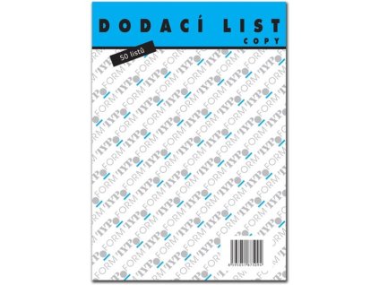 Dodací list A5, 50 listů